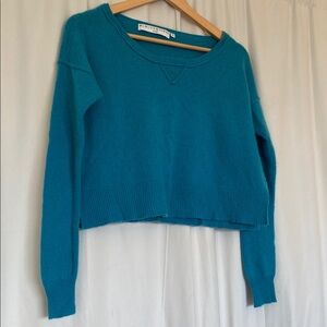 Women's Teal Sweater 100% cashmere